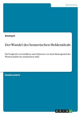 bokomslag Wandel des homerischen Heldenideals