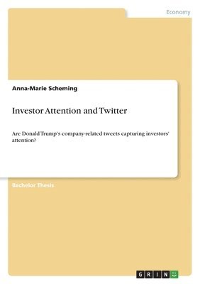 Anna-Marie Scheming - Investor Attention and Twitter, Häftad
