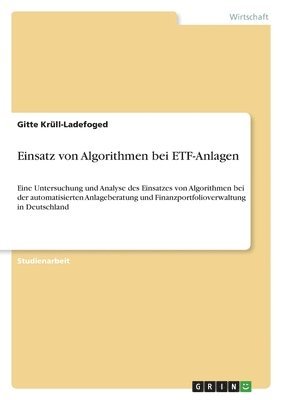 bokomslag Einsatz von Algorithmen bei ETF-Anlagen