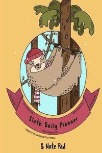 bokomslag Sloth Daily Planner & Note Pad
