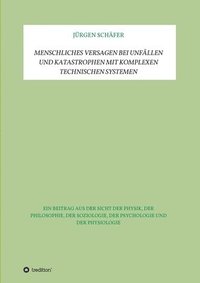 bokomslag Menschliches Versagen bei Unfällen und Katastrophen bei komplexen technischen Systemen