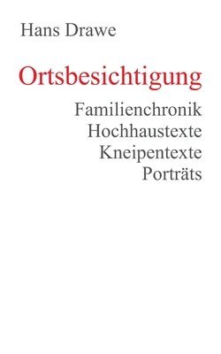 bokomslag Ortsbesichtigung: Familienchronik, Hochhaustexte, Kneipentexte, Porträts