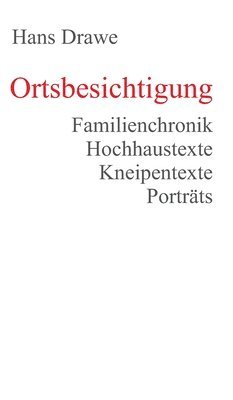 Ortsbesichtigung: Familienchronik, Hochhaustexte, Kneipentexte, Porträts 1