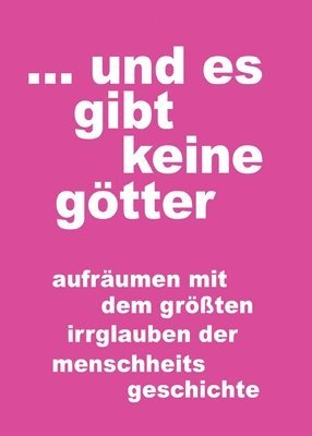 bokomslag ...und es gibt keine götter