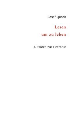 bokomslag Lesen um zu leben