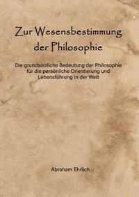 bokomslag Zur Wesensbestimmung der Philosophie
