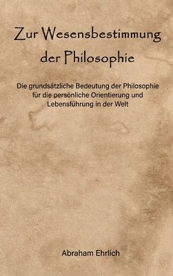 bokomslag Zur Wesensbestimmung der Philosophie
