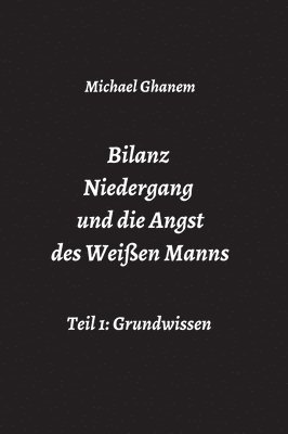 bokomslag Bilanz Niedergang und die Angst des Weißen Manns: Teil 1: Grundwissen