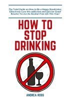 Andrea Ross - How to Stop Drinking Alcohol, Häftad