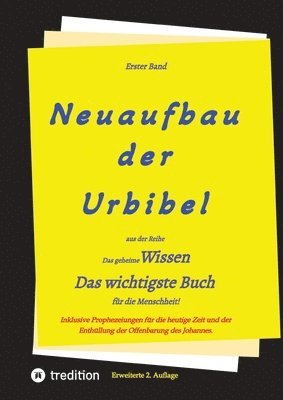 bokomslag 2. Auflage 1. Band von Neuaufbau der Urbibel