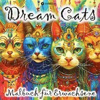 Malbuch Katze Dream Cats für Erwachsene, Frauen, Jugendliche mit Mandalas Tarot Weltall Sprüchen
