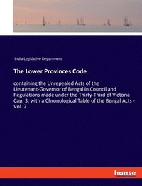 bokomslag Lower Provinces Code