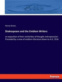 bokomslag Shakespeare And The Emblem Writers