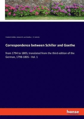 Correspondence between Schiller and Goethe 1