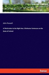 bokomslag A Third Letter to the Right Hon. Chichester Fortescue on the State of Ireland