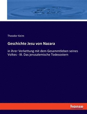 bokomslag Geschichte Jesu von Nazara