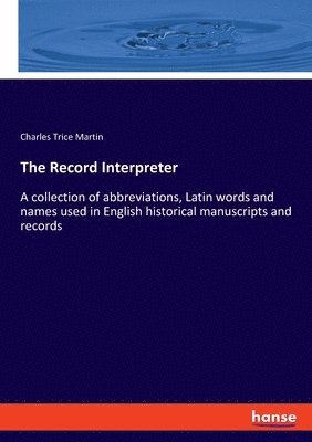 Charles Trice Martin - Record Interpreter, Häftad