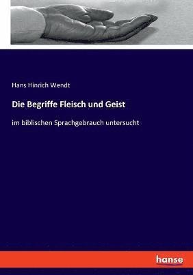 bokomslag Die Begriffe Fleisch und Geist