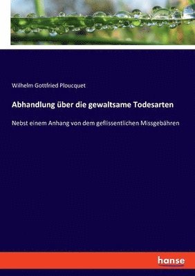 bokomslag Abhandlung über die gewaltsame Todesarten