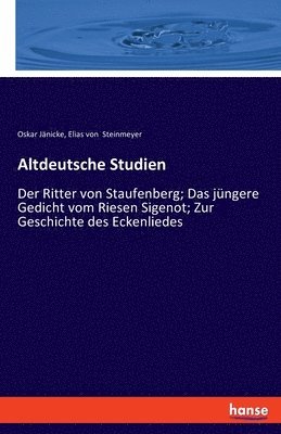 bokomslag Altdeutsche Studien