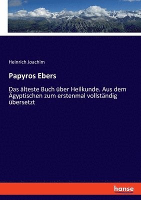 bokomslag Papyros Ebers