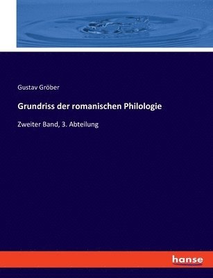 bokomslag Grundriss der romanischen Philologie