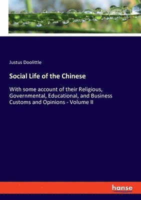 Social Life of the Chinese 1