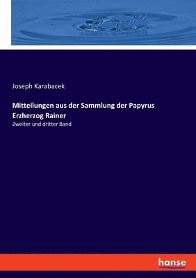 bokomslag Mitteilungen aus der Sammlung der Papyrus Erzherzog Rainer