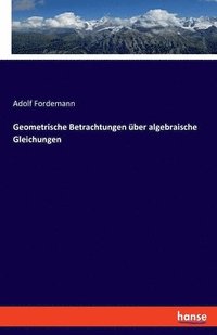 bokomslag Geometrische Betrachtungen über algebraische Gleichungen