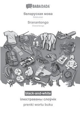 bokomslag Belarusian (in cyrillic script) - Sranantongo, visual dictionary, BW