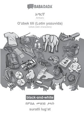 bokomslag Amharic (in Ge?ez script) - O'zbek tili (Lotin yozuvida), visual dictionary, BW