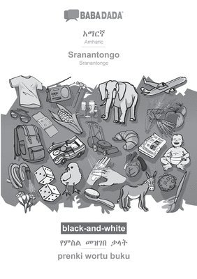 bokomslag Amharic (in Ge?ez script) - Sranantongo, visual dictionary, BW
