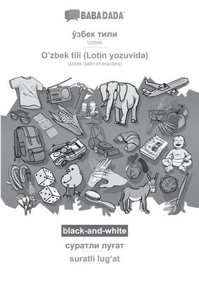 bokomslag Uzbek (in cyrillic script) - O'zbek tili (Lotin yozuvida), visual dictionary, BW