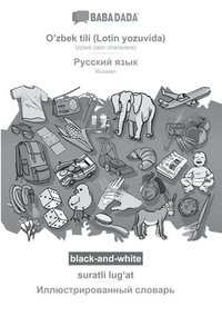 bokomslag O'zbek tili (Lotin yozuvida) - Russian (in cyrillic script), suratli lug?at, BW