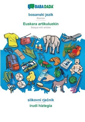 bokomslag bosanski jezik - Euskara artikuluekin, slikovni rje?nik