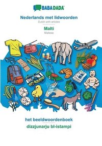 bokomslag BABADADA, Nederlands met lidwoorden - Malti, het beeldwoordenboek - dizzjunarju bl-istampi