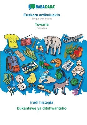 bokomslag Euskara artikuluekin - Tswana, irudi hiztegia