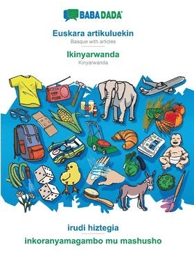 bokomslag Euskara artikuluekin - Ikinyarwanda, irudi hiztegia