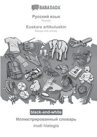 bokomslag Russian (in cyrillic script) - Euskara artikuluekin, visual dictionary, BW