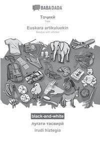 bokomslag Tajik (in cyrillic script) - Euskara artikuluekin, visual dictionary, BW