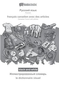 bokomslag Russian (in cyrillic script) - français canadien avec des articles, visual dictionary, BW