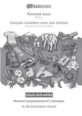 bokomslag Russian (in cyrillic script) - français canadien avec des articles, visual dictionary, BW