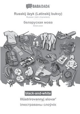 bokomslag BABADADA black-and-white, Russkij azyk (Latinskij bukvy) - Belarusian (in cyrillic script), Illustrirovannyj slovar&#697; - visual dictionary (in cyrillic script)