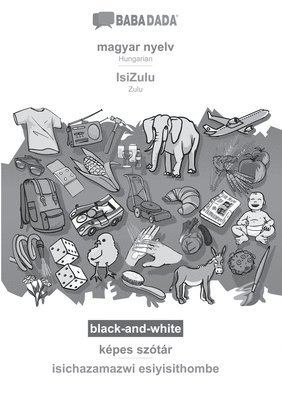 BABADADA black-and-white, magyar nyelv - IsiZulu, kpes sztr - isichazamazwi esiyisithombe 1