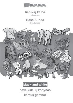 BABADADA black-and-white, lietuvi&#371; kalba - Basa Sunda, paveiksleli&#371; zodynas - kamus gambar 1