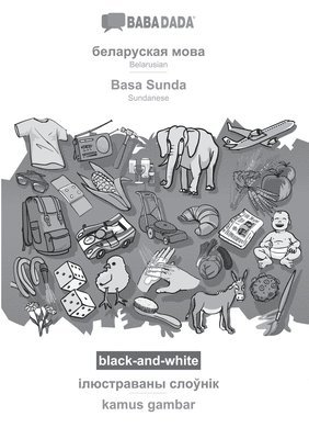 bokomslag Belarusian (in cyrillic script) - Basa Sunda, visual dictionary, BW