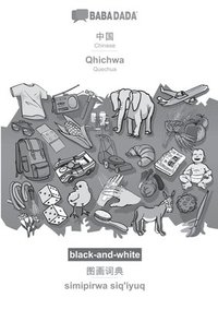 bokomslag Chinese (in chinese script) - Qhichwa, visual dictionary, BW