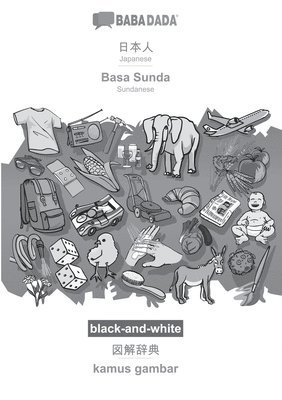 bokomslag Japanese (in japanese script) - Basa Sunda, visual dictionary, BW