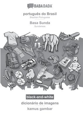 bokomslag português do Brasil - Basa Sunda, dicionário de imagens, BW