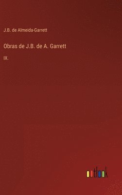 bokomslag Obras de J.B. de A. Garrett